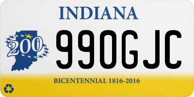 IN license plate 990GJC