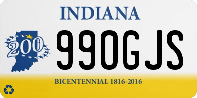 IN license plate 990GJS