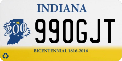 IN license plate 990GJT