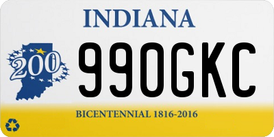 IN license plate 990GKC