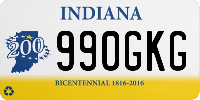 IN license plate 990GKG