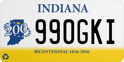 IN license plate 990GKI