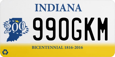 IN license plate 990GKM