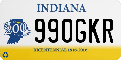 IN license plate 990GKR