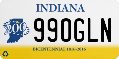 IN license plate 990GLN