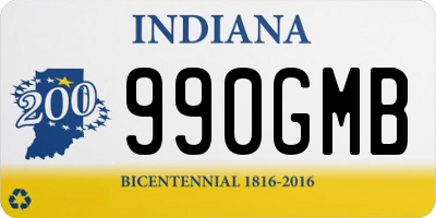 IN license plate 990GMB