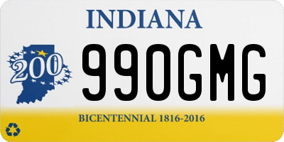 IN license plate 990GMG