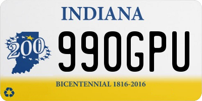 IN license plate 990GPU