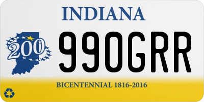 IN license plate 990GRR