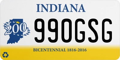 IN license plate 990GSG