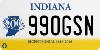 IN license plate 990GSN