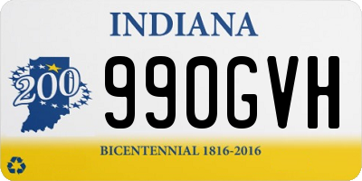 IN license plate 990GVH