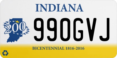 IN license plate 990GVJ