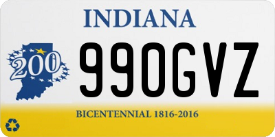 IN license plate 990GVZ