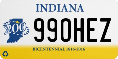 IN license plate 990HEZ