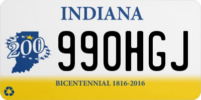 IN license plate 990HGJ