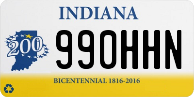 IN license plate 990HHN