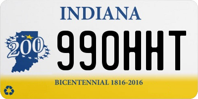 IN license plate 990HHT