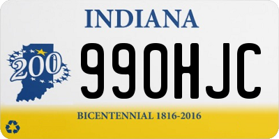 IN license plate 990HJC