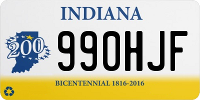 IN license plate 990HJF