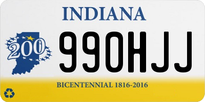 IN license plate 990HJJ