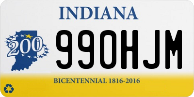 IN license plate 990HJM