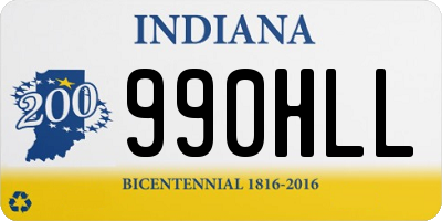 IN license plate 990HLL