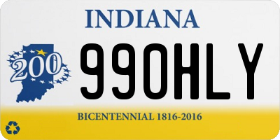 IN license plate 990HLY