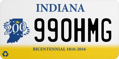 IN license plate 990HMG