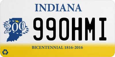 IN license plate 990HMI