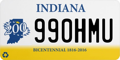 IN license plate 990HMU