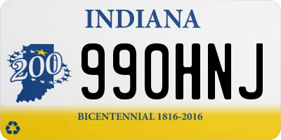 IN license plate 990HNJ