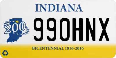 IN license plate 990HNX