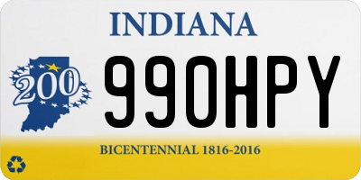 IN license plate 990HPY