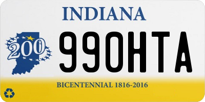 IN license plate 990HTA