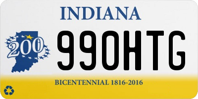 IN license plate 990HTG