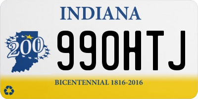 IN license plate 990HTJ