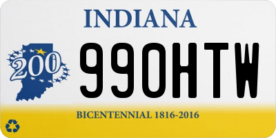 IN license plate 990HTW