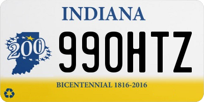 IN license plate 990HTZ