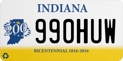 IN license plate 990HUW