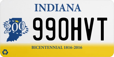 IN license plate 990HVT