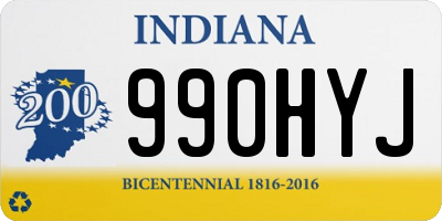 IN license plate 990HYJ