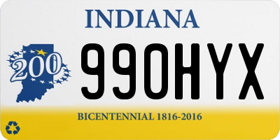 IN license plate 990HYX