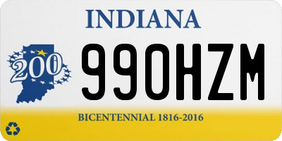 IN license plate 990HZM