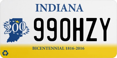 IN license plate 990HZY