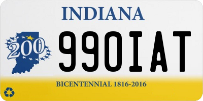 IN license plate 990IAT