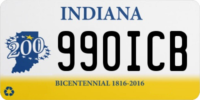 IN license plate 990ICB