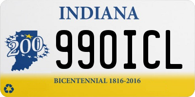 IN license plate 990ICL