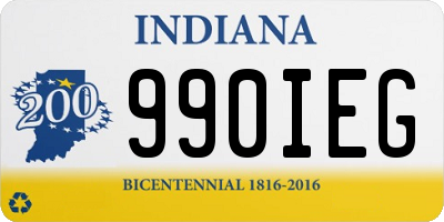 IN license plate 990IEG