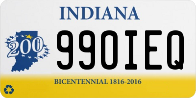 IN license plate 990IEQ